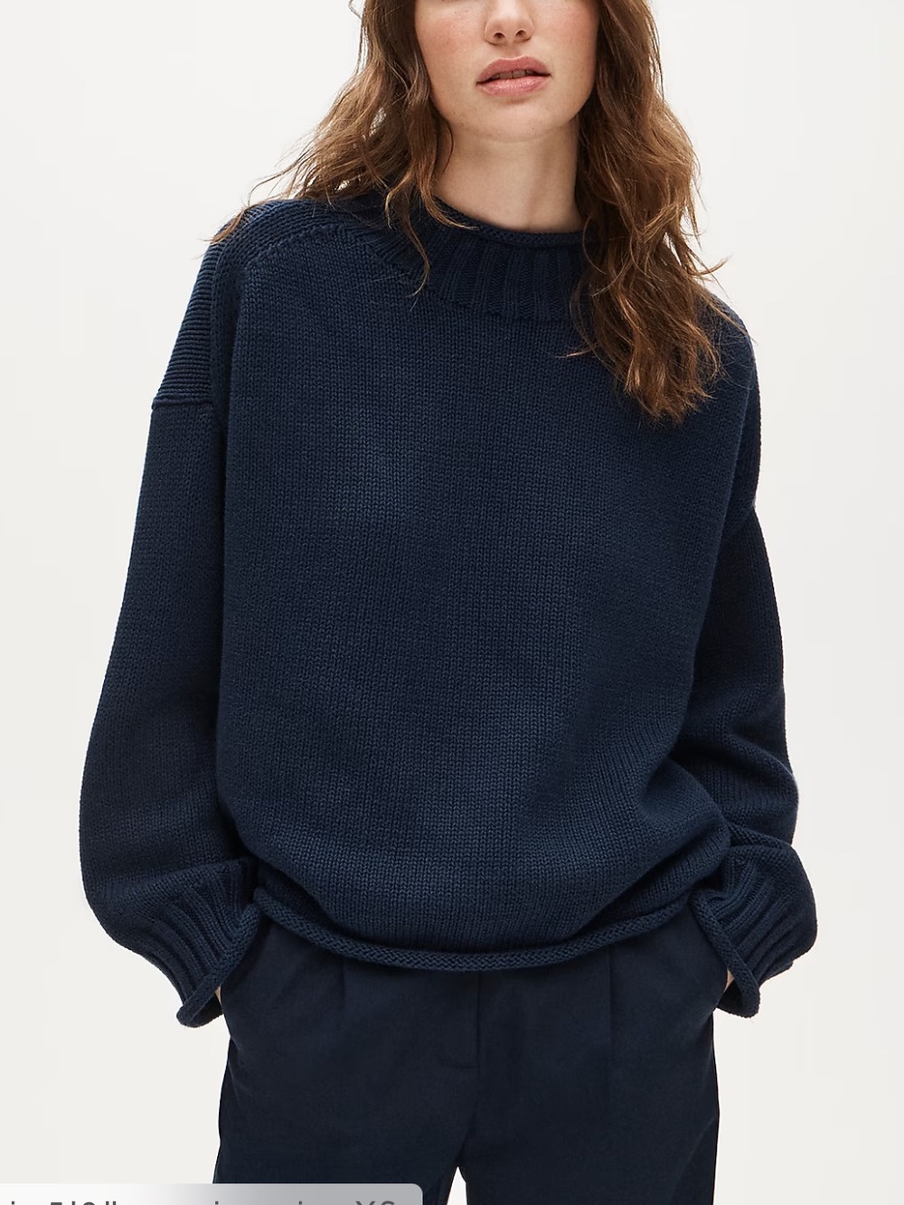 J. Crew Navy rollneck sweater